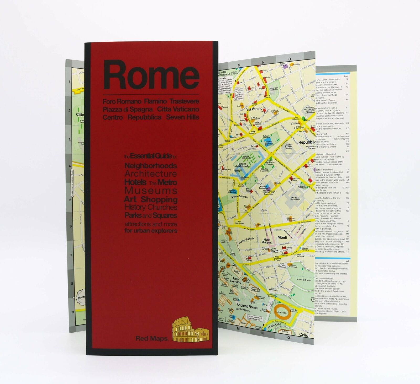 Red Maps Rome Current Edition - City Travel Guide