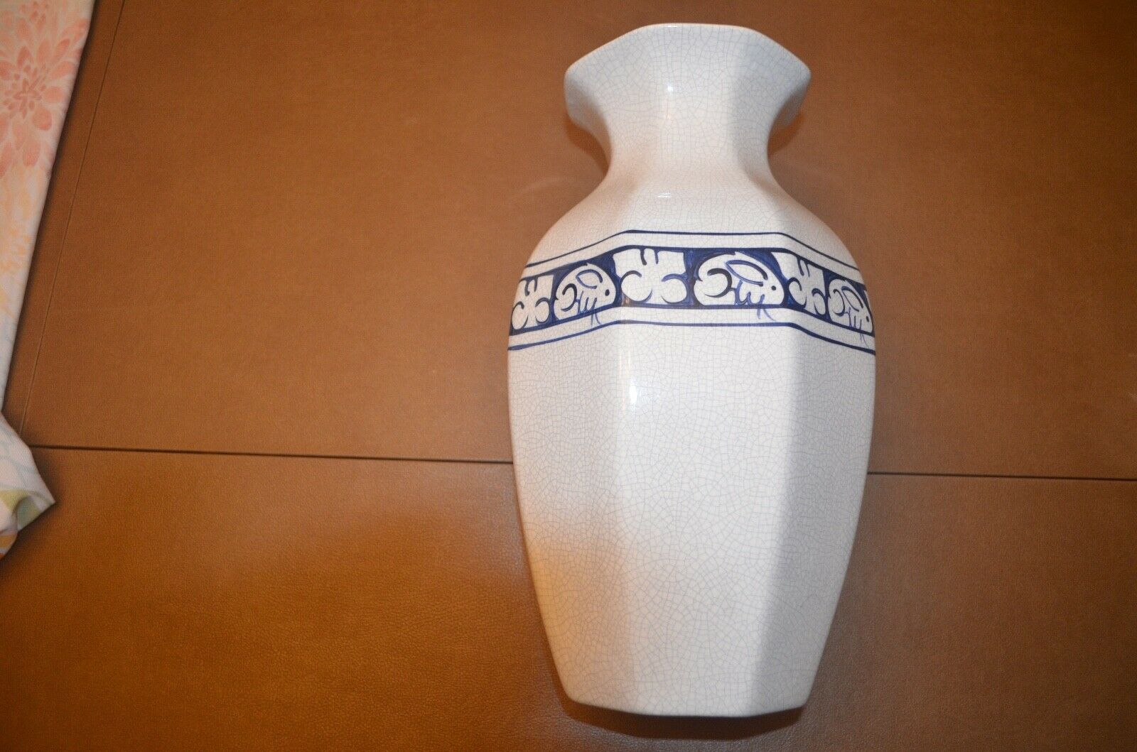 The Potting Shed Large Vase 12.5" Dedham Pottery Crackle Glaze