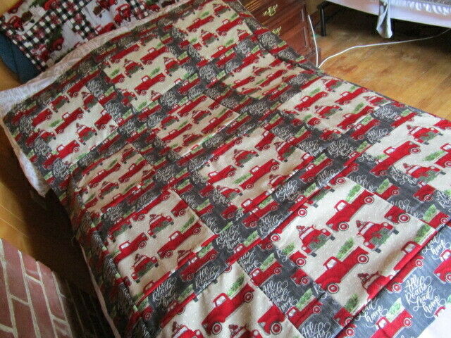Very Pretty Christmas Truck   Quilt Top