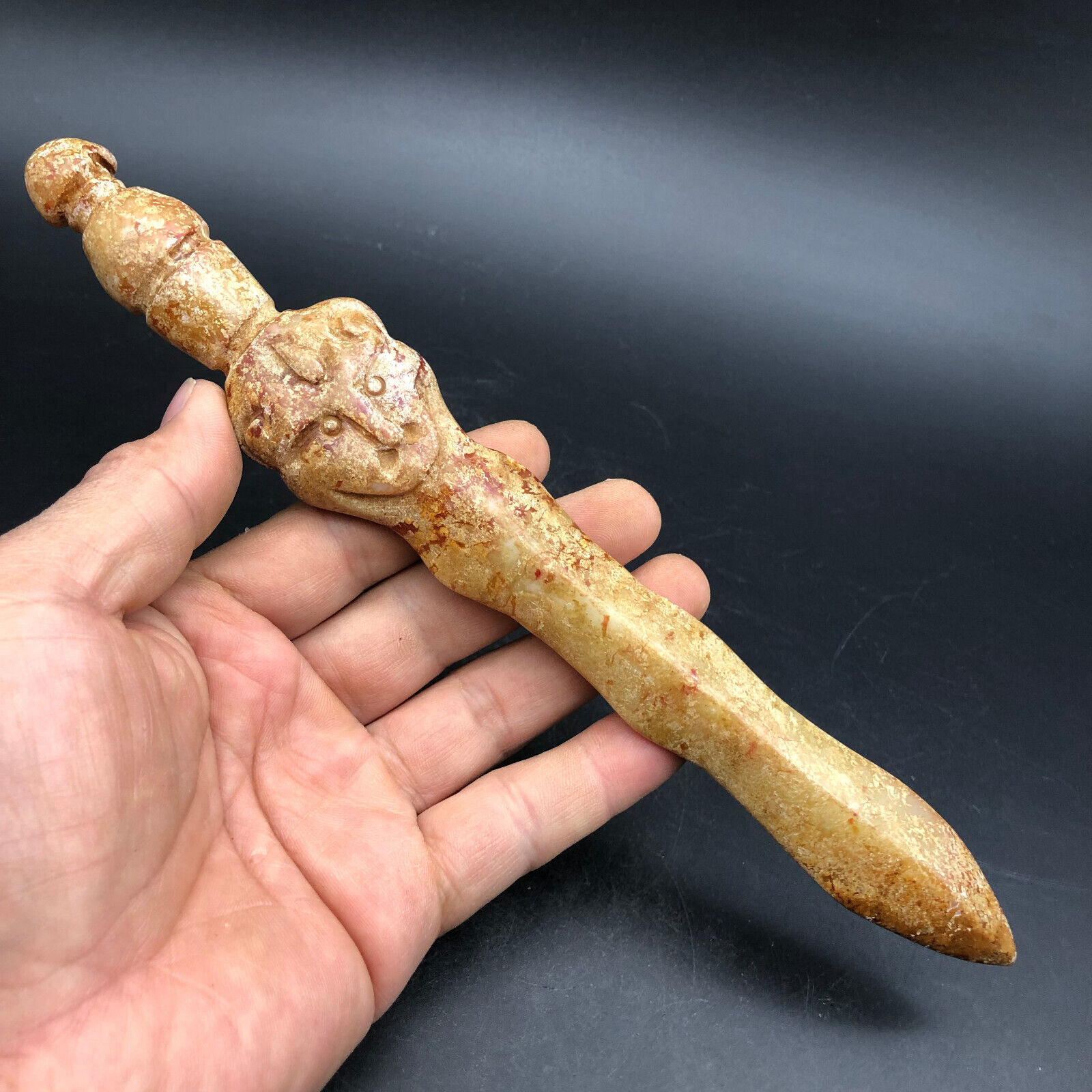 Age-old China Antique Han Dynasty Jade Sword,#944