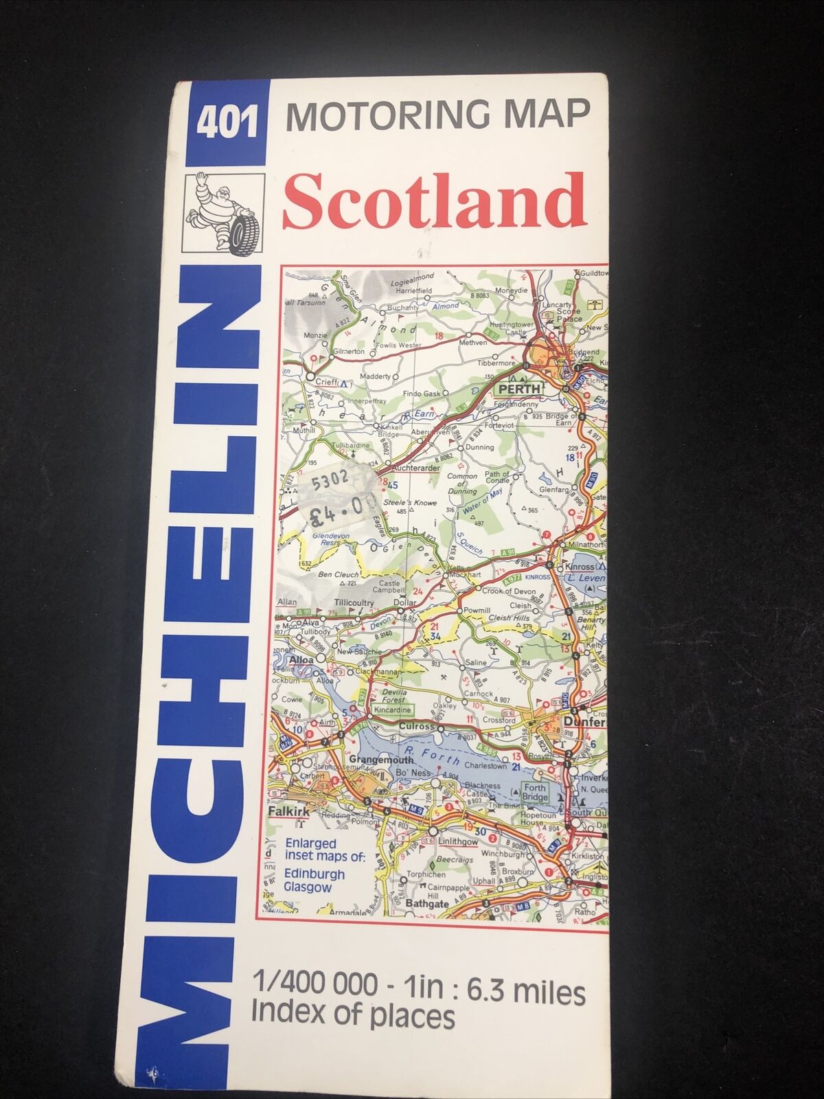 401 Motoring Map Scotland Michelin Tyre Public Ltd Co. Flaws See Photos