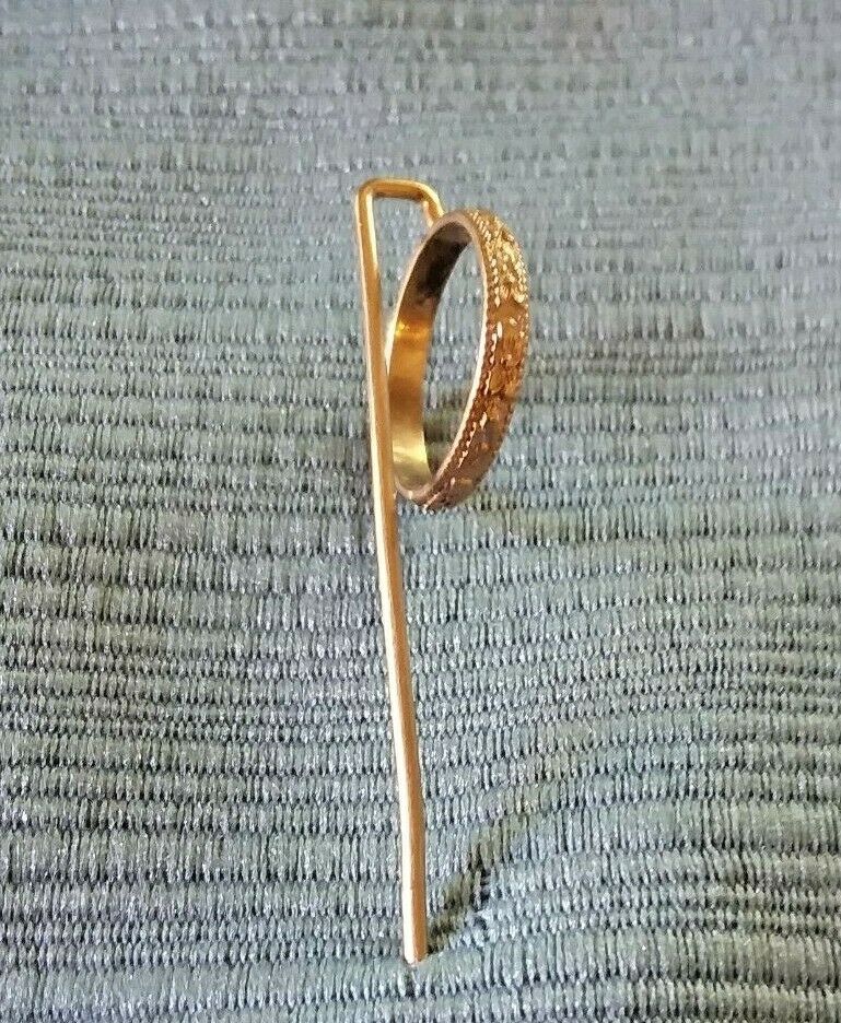 10k Gold Baby's Ring Stick Pin Marked