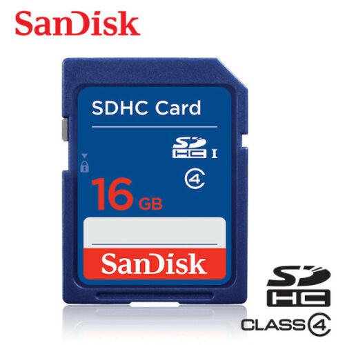 Sandisk Class 4 16gb Sdhc Uhs-i Flash Memory Sd Card For Cameras