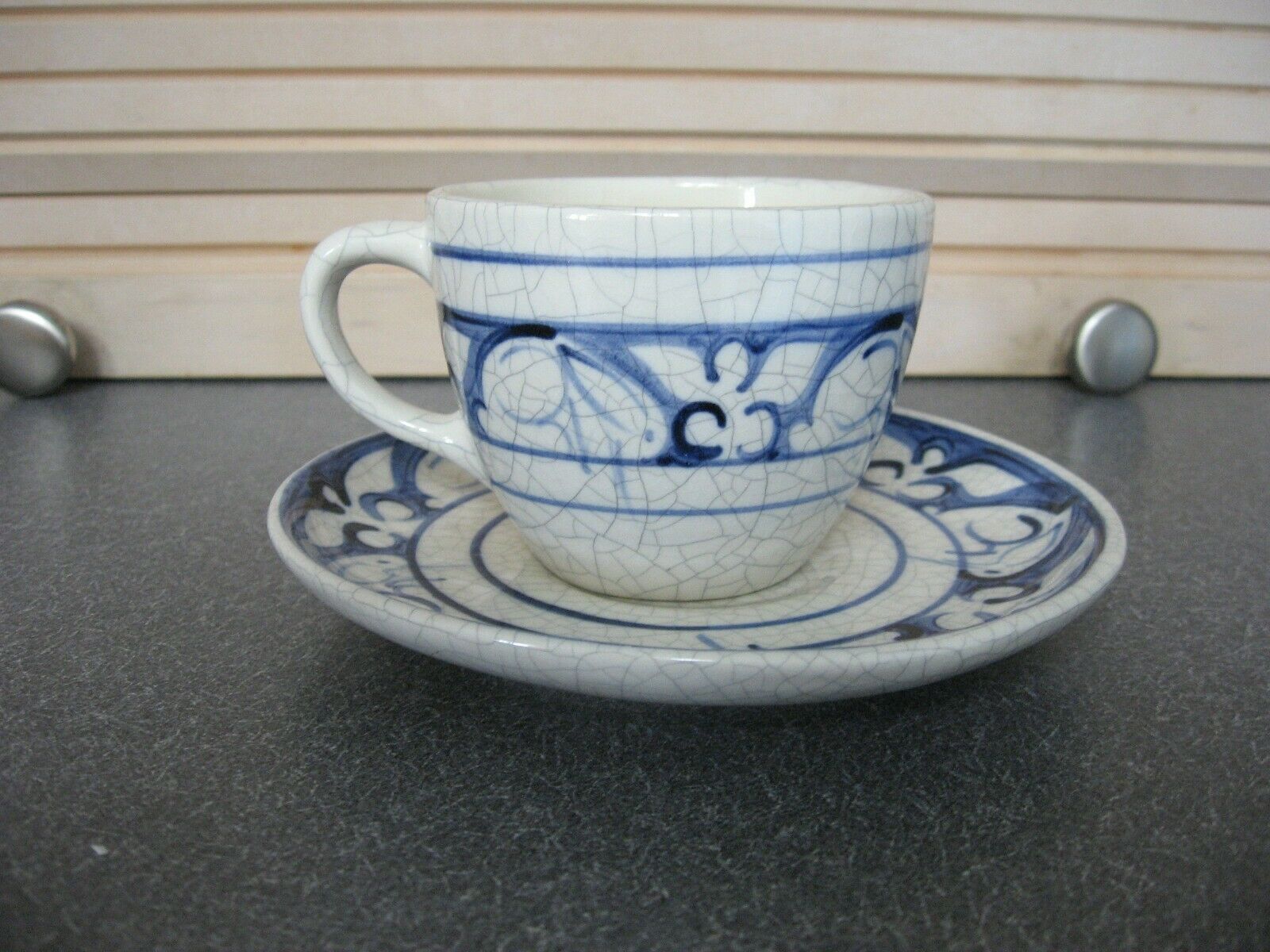 Dedham Pottery Tea Cup & Saucer 89
