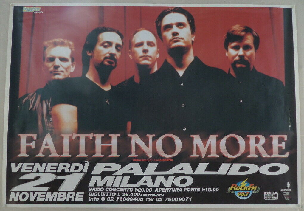 Faith No More Original Promo Poster Live 27.11.1997 (ba.163)