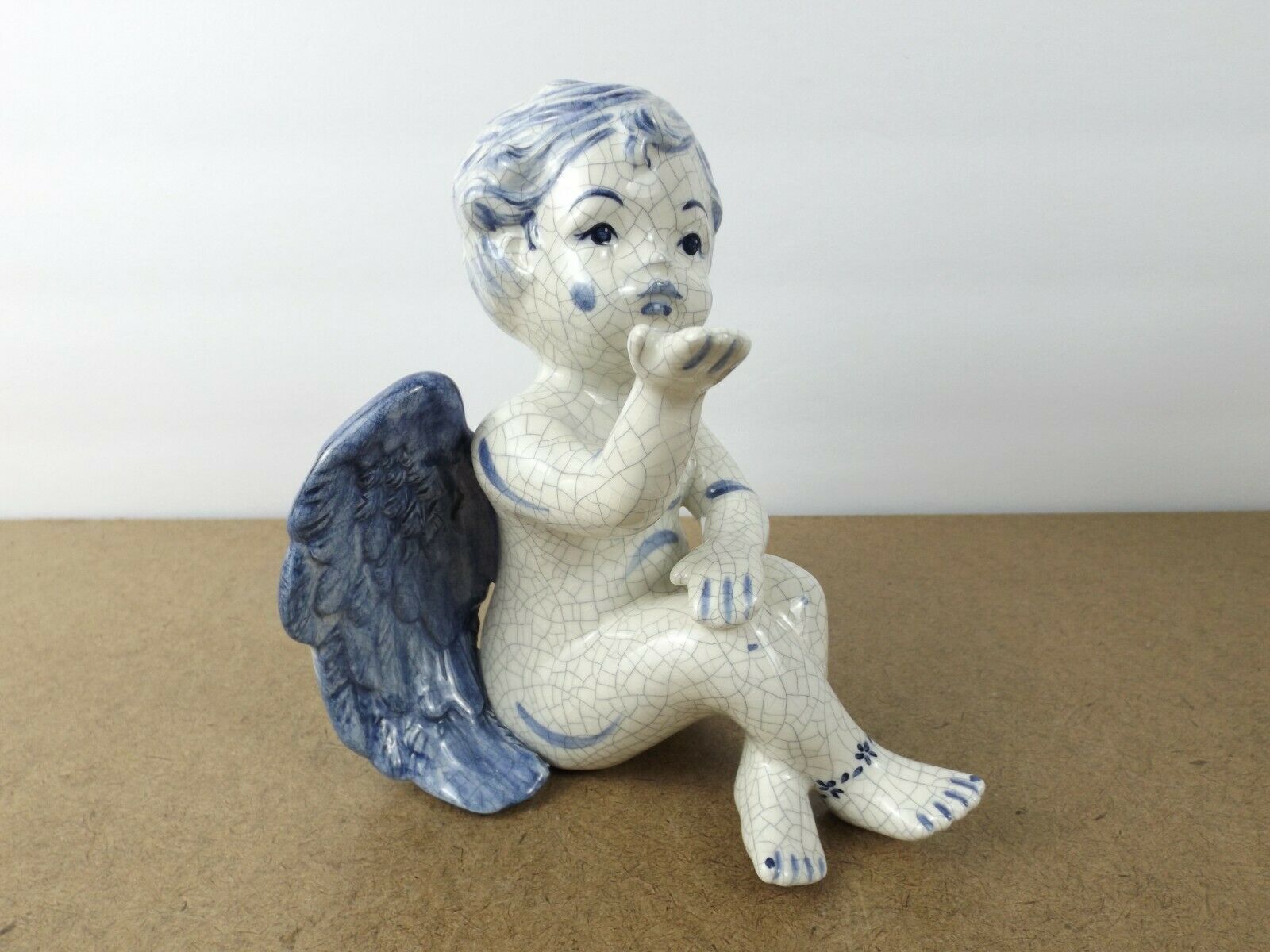 Potting Shed Dedham Pottery Angel Boy Figurine    (i*&@a4)