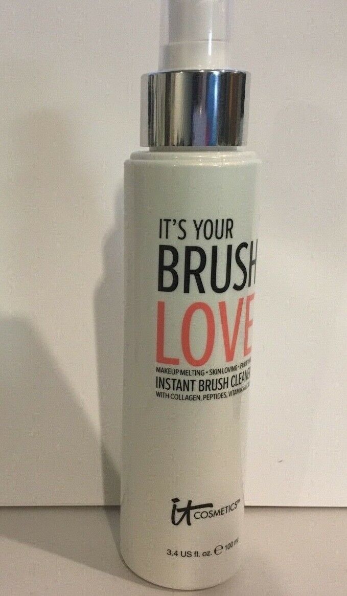 It Cosmetics It's Your Brush Love Instant Brush Cleaner 3.4 Oz /100 Ml New
