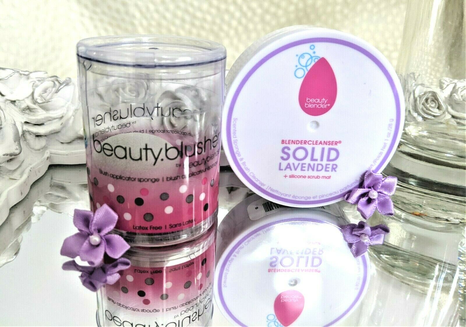 Beauty Blender Blendercleanser Solid Lavender 1 Oz  & Beauty.blusher Sponge
